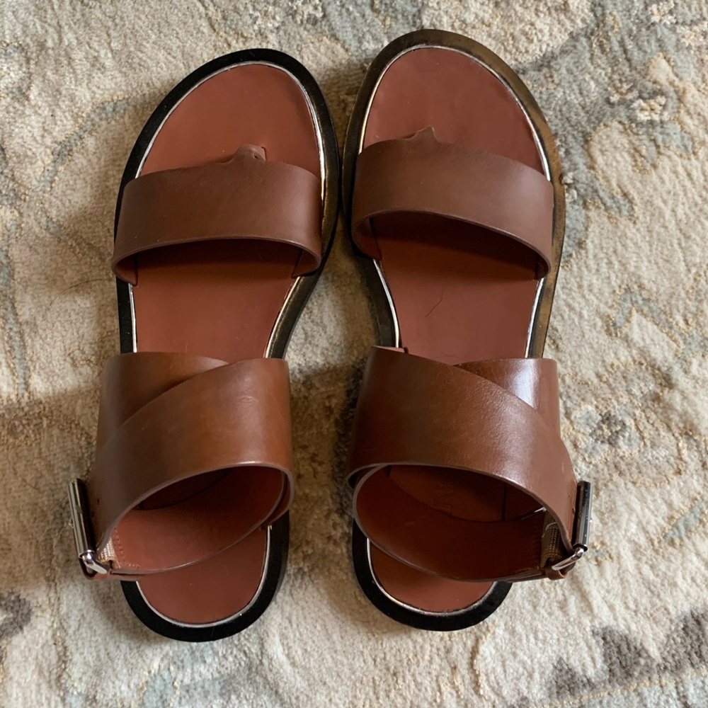 VINCE leather gladiator sandal